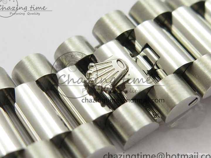 0417 Day Date 40mm SS BP Maker Best Edition Diamond Bezel Blue Dial Arabic Markers On SS Bracelet A Lightweight 2883